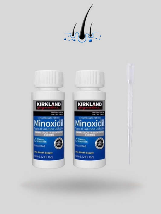 Minoxidil Kirkland: Tratamiento de 2 Meses para el Crecimiento del Cabello