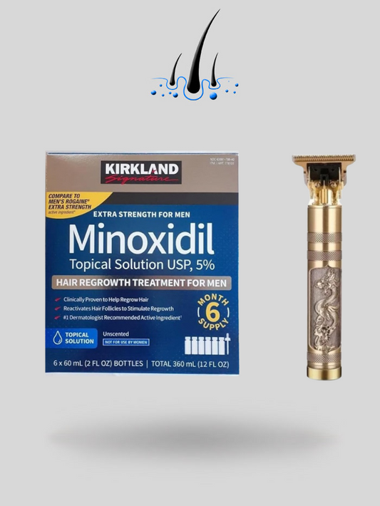 Minoxidil Kirkland Tratamiento 6 Meses + Máquina T10