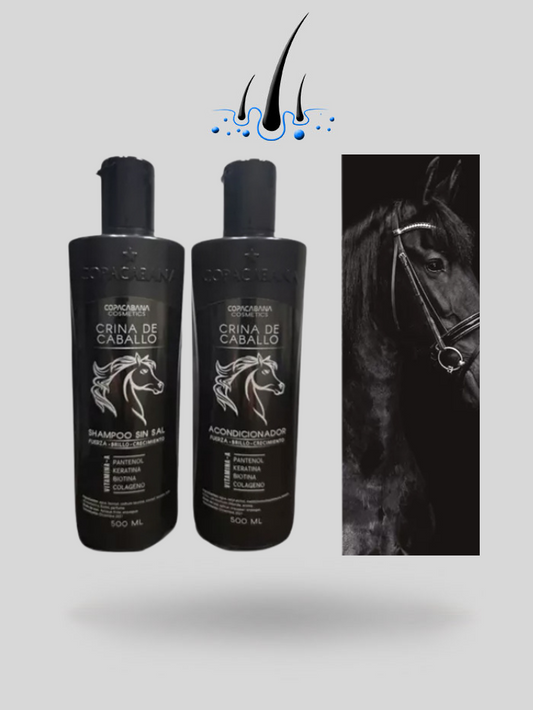 Shampoo y Acondicionador CopaCabana de Caballo 500ml – Tratamiento Hidratante y Fortalecedor para el Cabello